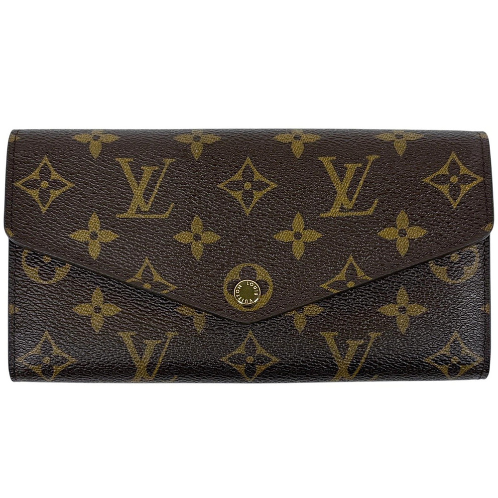 Louis Vuitton Portefeuille Sarah Long Wallet Monogram Brown